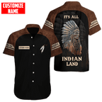 Customized name Native American 3D All Over Printed Unisex Shirts