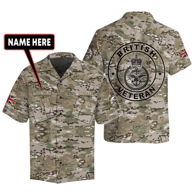 Custom Name XT British Armed Forces 3D Printed Shirts