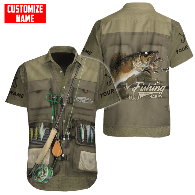 Customized name Fishing 3D All Over Printed Shirts