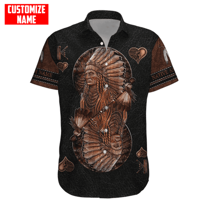 Customized name Native American 3D All Over Printed Unisex Shirts