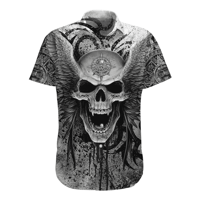 Aztec Mexican Skull 3D All Over Printed Unisex Hoodie