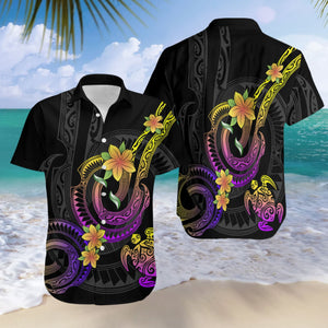 Amazing Polynesian Frangipani Flower Hawaii Shirt