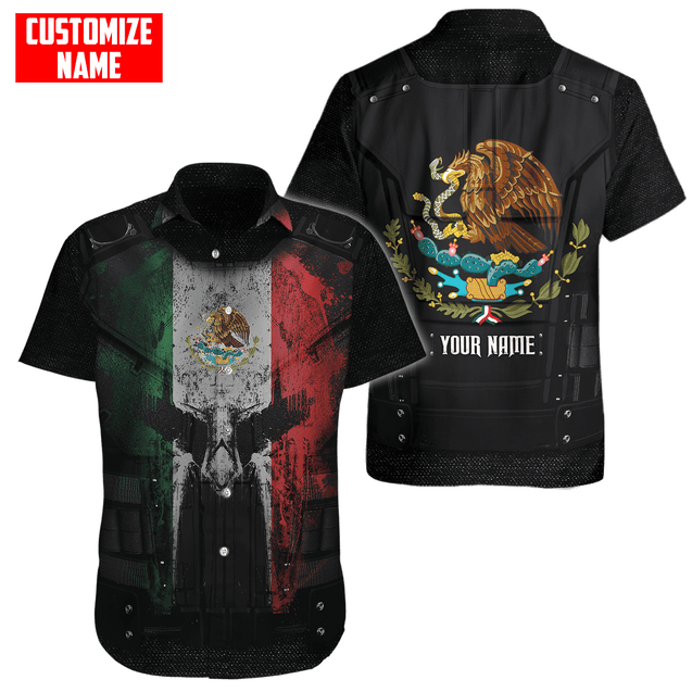 Customized Name Coat Of Arms Mexico 3D All Over Printed Unisex Shirts