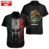 Customized Name Coat Of Arms Mexico 3D All Over Printed Unisex Shirts