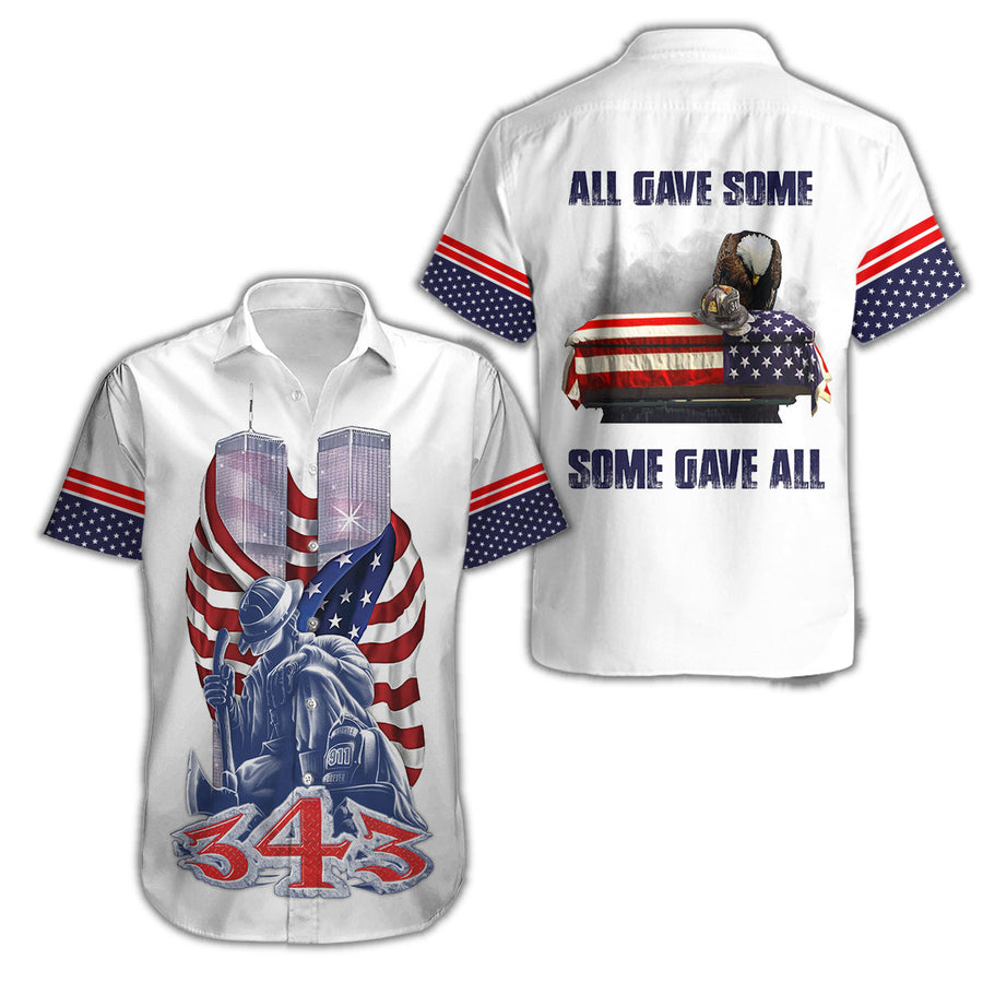 Firefighter 911 Patriot Day 3D All Over Printed Unisex Shirts