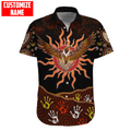 Aboriginal Wedge tailed Eagle Custom Name 3D Printed Shirts