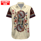 Customized name Native American 3D All Over Printed Unisex Shirts