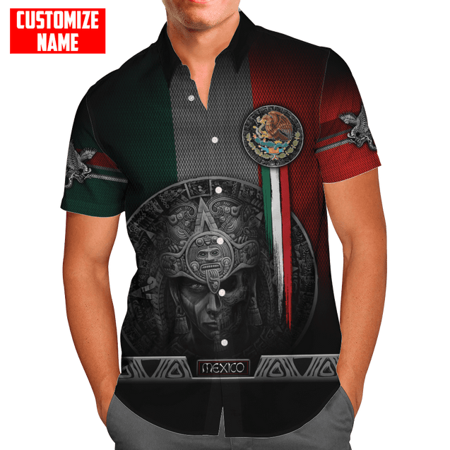 Customized Name Aztec Warrior Day Of The Dead 3D All Over Printed Unisex Shirts