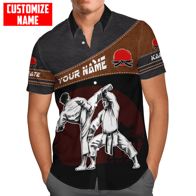 Customized Name Karate 3D All Over Printed Unisex Shirts