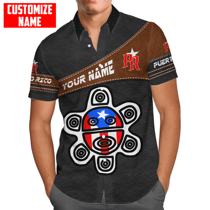 Customize Name Puerto Rico 3D All Over Printed Unisex Shirts