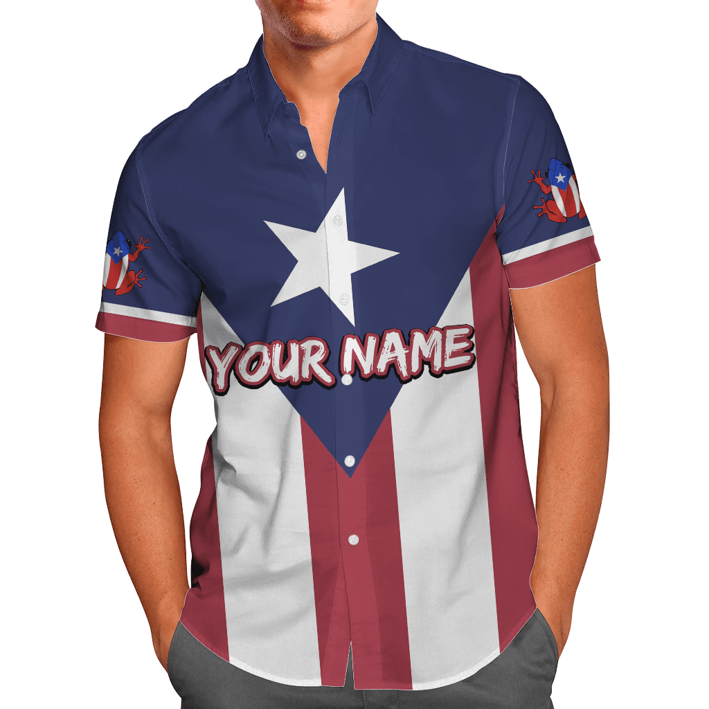 Customize Name Puerto Rico Hawaii Shirt For Men And Women