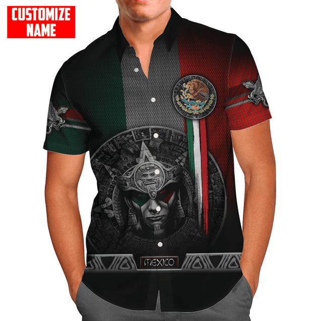 Customized Name Aztec Warrior 3D All Over Printed Unisex Shirts