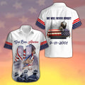 Firefighter 911 Patriot Day 3D All Over Printed Unisex Shirts