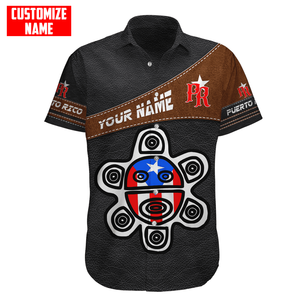 Customize Name Puerto Rico 3D All Over Printed Unisex Shirts