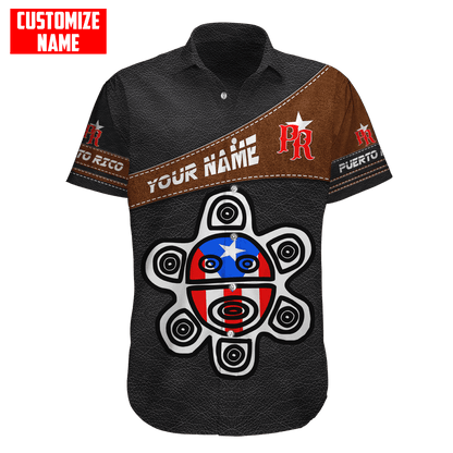 Customize Name Puerto Rico 3D All Over Printed Unisex Shirts