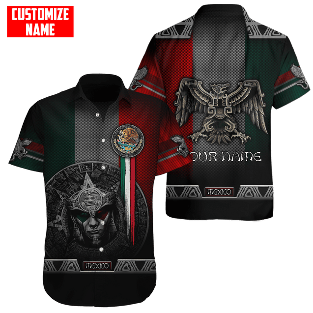 Customized Name Aztec Warrior 3D All Over Printed Unisex Shirts