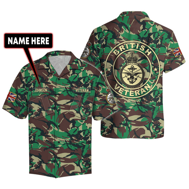 Custom Name XT British Armed Forces 3D Printed Shirts