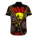 Australian Aboriginal Flag Didgeridoo 3D printed shirts