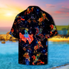 Personalized Name Rodeo Tropical Hawaii Shirt Galaxy Pattern