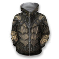 All Over Printed Dragonscale Armor Hoodie-Apparel-NM-Zipped Hoodie-S-Vibe Cosy™