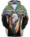 Dreamcatcher Eagle HC1804-Apparel-Huyencass-Zip-Up Hoodie-S-Vibe Cosy™