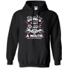 Tattooed mom hated my many-T Shirt-CustomCat-NON ZIP HEAVYBLEND HOODIE-Black-S-Vibe Cosy™
