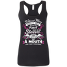 Tattooed mom hated my many-T Shirt-CustomCat-LADIES' RACERBACK TANK TOP-Black-S-Vibe Cosy™