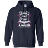 Tattooed mom hated my many-T Shirt-CustomCat-NON ZIP HEAVYBLEND HOODIE-Navy-S-Vibe Cosy™