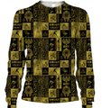 3D AOP Egyptian Gold Hieroglyphs Shirt-Apparel-6teenth World-Sweatshirt-S-Vibe Cosy™