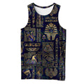 Egyptian Hieroglyphs And Deities 3D All Over Printed Clothes HC3103-Apparel-Huyencass-Tank Top-S-Vibe Cosy™