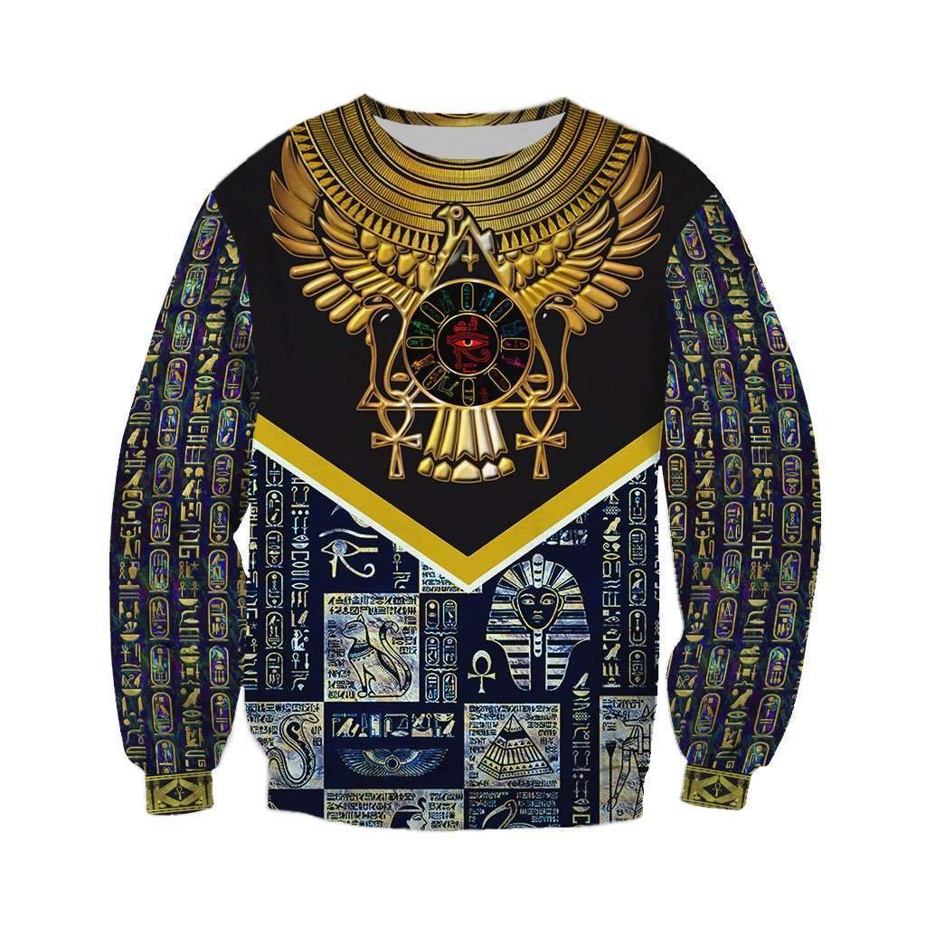 Egyptian Horus 3D All Over Printed Clothes HC3104-Apparel-Huyencass-Sweat Shirt-S-Vibe Cosy™