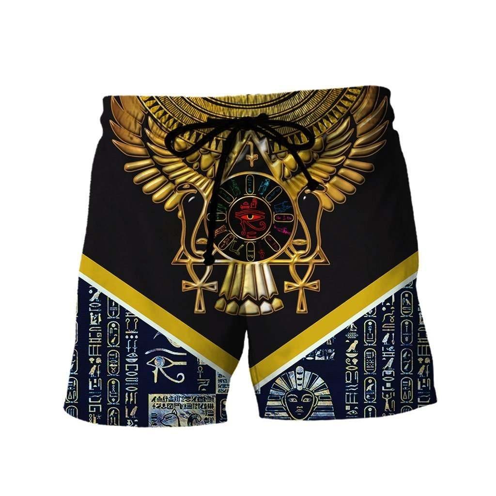 Egyptian Horus 3D All Over Printed Clothes HC3104-Apparel-Huyencass-Shorts-S-Vibe Cosy™