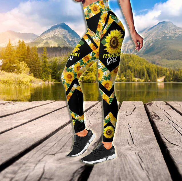 February Girl Sunflower Combo (Legging+Tank) TR1405202S-Apparel-Huyencass-S-No Tank-Vibe Cosy™