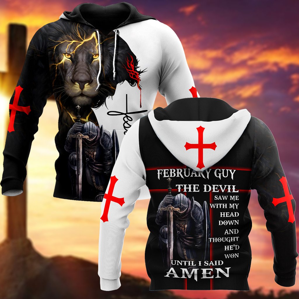 February Guy- Untill I Said Amen 3D All Over Printed Shirts For Men and Women Pi250501S2-Apparel-TA-Hoodie-S-Vibe Cosy™