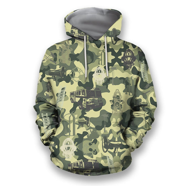 All Over Printed Firefighter Shirts-Apparel-HbArts-Hoodies-S-Vibe Cosy™