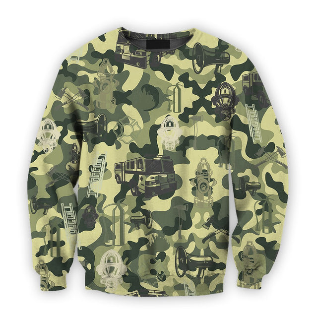All Over Printed Firefighter Shirts-Apparel-HbArts-Sweatshirt-S-Vibe Cosy™