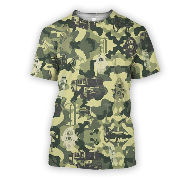 All Over Printed Firefighter Shirts-Apparel-HbArts-T-Shirt-S-Vibe Cosy™