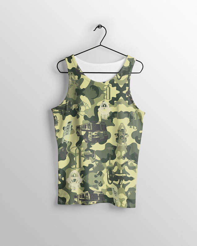 All Over Printed Firefighter Shirts-Apparel-HbArts-Tank top-S-Vibe Cosy™