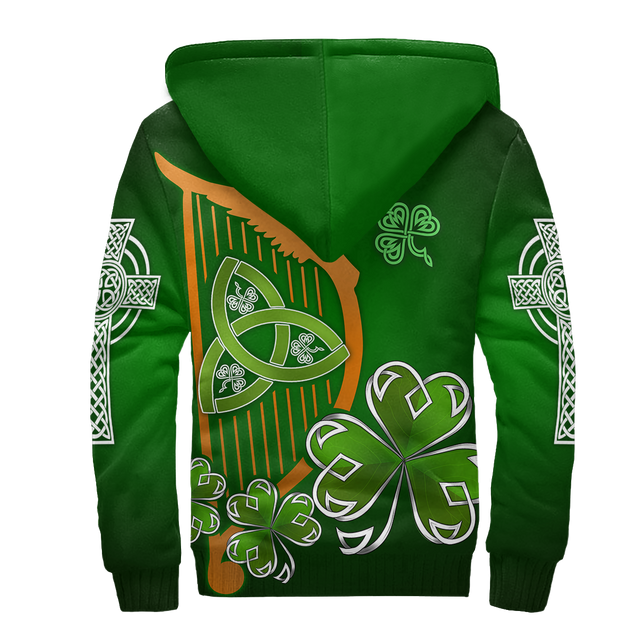 Premium Unisex Hoodie Irish St.Patrick Day The Harp The Shamrock And The Trinity ML