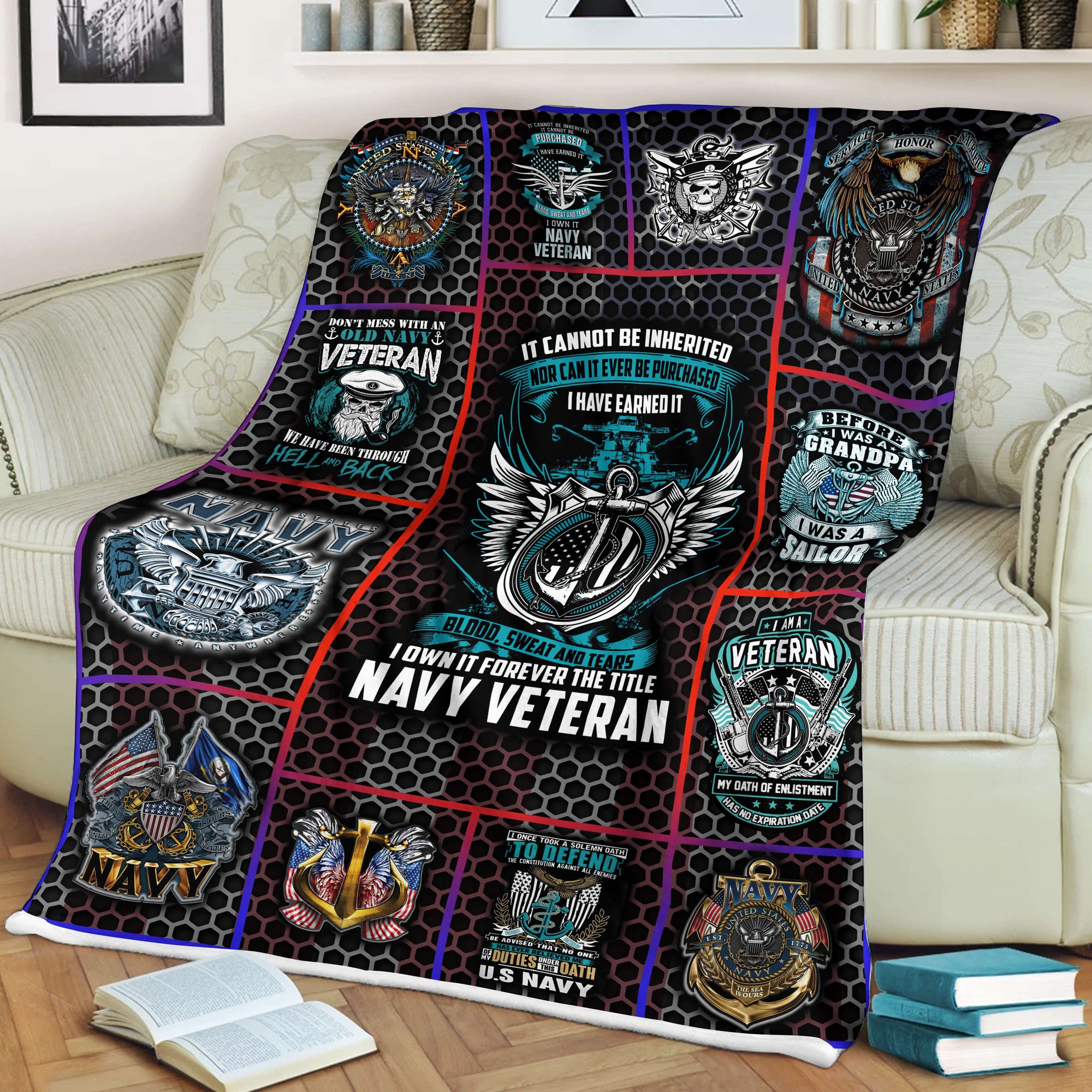 US Navy Veteran Soft and Warm Blanket