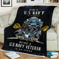 US Navy Veteran Proud Soft and Warm Blanket