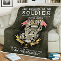 United State Army Soldier Proud Soft and Warm Blanket