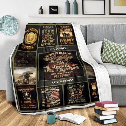 United State Army Veteran Soft and Warm Blanket