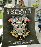 United State Army Soldier Proud Soft and Warm Blanket