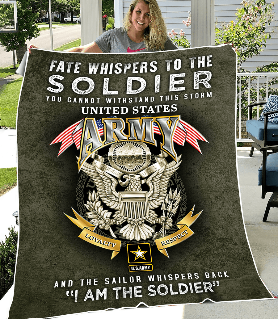 United State Army Soldier Proud Soft and Warm Blanket