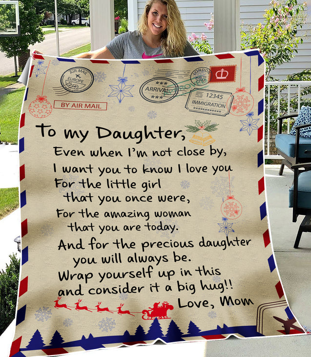 To My Daughter Premium Blanket From Mom HHT14092003