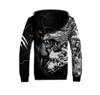 Wolf Tattoo Over Printed Shirt For Men and Women