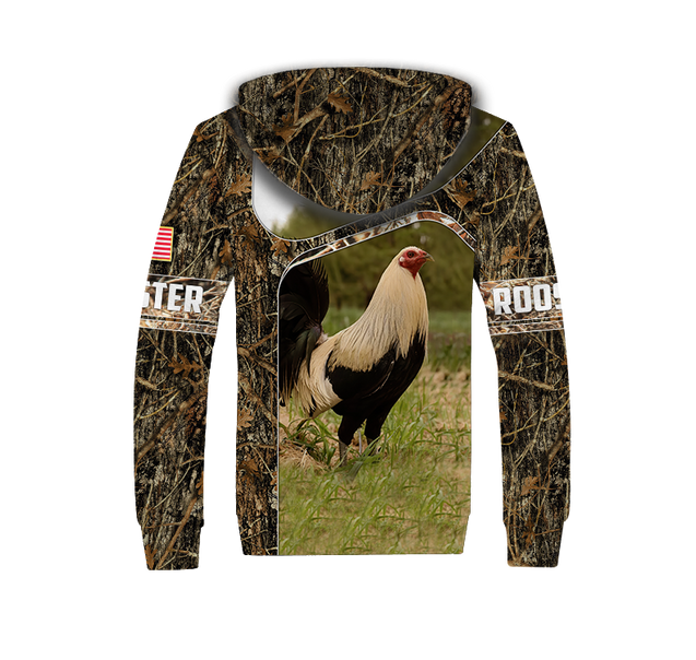 Love Rooster All 3D Over Printed Unisex Hoodie ML