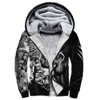 Wolf Tattoo Over Printed Shirt For Men and Women