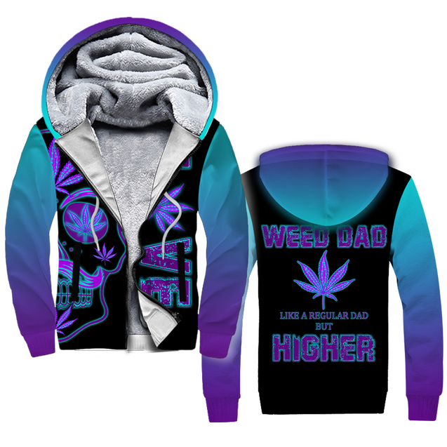 420 Dad by SUN 3D All Over Printed Hoodie Shirt HAC020501-Apparel-SUN-Zipped Hoodie-S-Vibe Cosy™